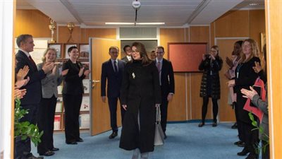 غادة والي تتسلم رسالة خطية من نائب رئيس مجلس الوزراء القطري