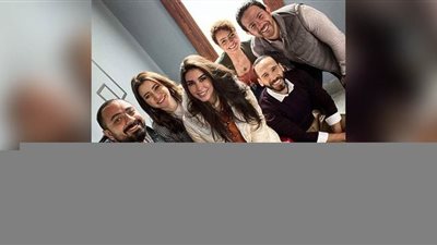 ياسمين صبرى وأحمد مجدى فى كواليس 