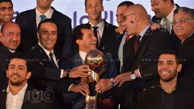 وزير الرياضة يكرم منتخب كرة اليد في حفل  بريزنتيشن | صور