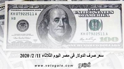 سعر صرف الدولار فى مصر اليوم الثلاثاء 11/ 2/ 2020