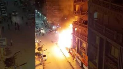 حريق في فيلا يعقوب بالإسكندرية