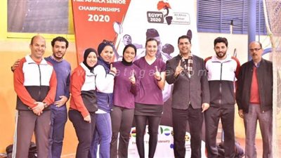 فريق سيدات الريشة الطائرة يتوج بذهبية البطولة الأفريقية في القاهرة | صور