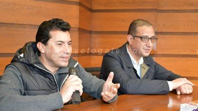 وزير الشباب والرياضة يزور مركز التعليم المدني بالفيوم | صور