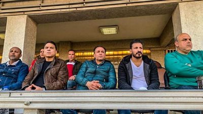 جهاز المنتخب الوطنى يتابع لقاء الاتحاد وأسوان باستاد المقاولون