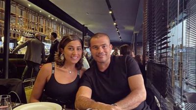 عمرو دياب يكشف هدية دينا الشربيني في الفالنتين