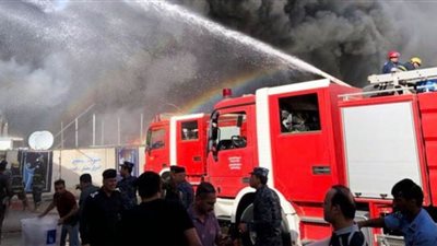 السيطرة على حريق بسوق مهجور للباعة الجائلين بالغردقة