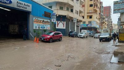 هطول أمطار غزيرة على الإسكندرية | صور