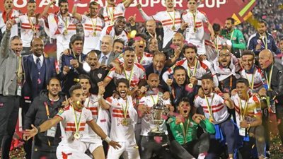 الزمالك يصطحب كأس السوبر الأفريقي بالإمارات | فيديو