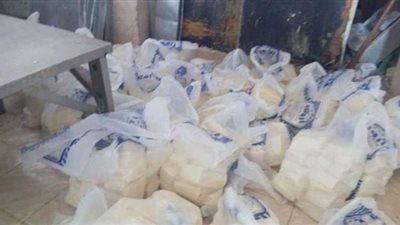 التحفظ على 3 أطنان جبن فاسد في المقطم