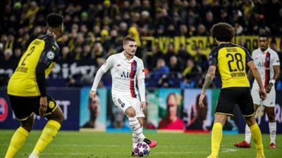 تعادل سلبي بين بوروسيا دورتموند وباريس سان جيرمان في الشوط الأول