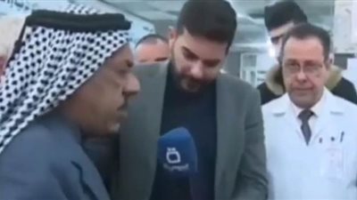 لحظة وفاة مسن عراقي أثناء مقابلة تلفزيونية على الهواء | فيديو