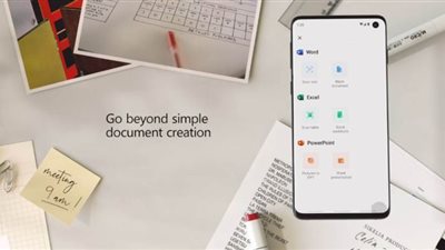 مايكروسوفت تدمج وورد وإكسل وباوربونت في تطبيق واحد على أندرويد