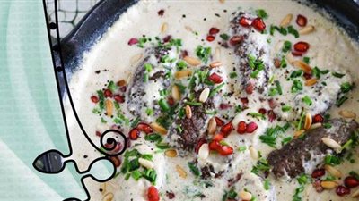 طريقة عمل صينية الكفتة بالطحينة من مطبخ الشيف آسيا