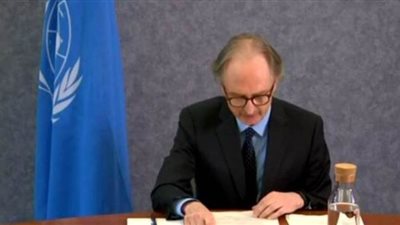 المبعوث الأممي لسوريا يطالب بخفض التصعيد في إدلب