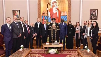 البابا تواضروس يستقبل السفير الإيطالي بالقاهرة