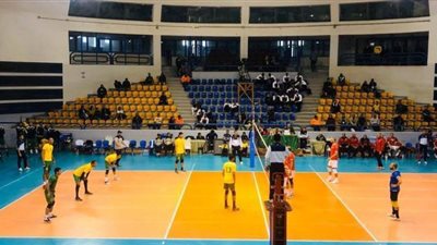 فوز الأهلي على السيب العماني في البطولة العربية لأندية الطائرة بالقاهرة