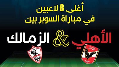 أغلى 8 لاعبين في مباراة السوبر بين الأهلي والزمالك | إنفو جراف