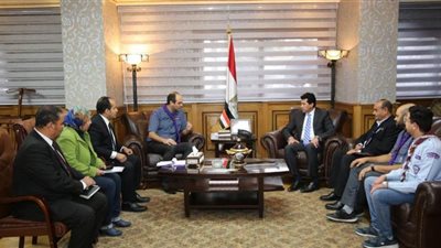 وزير الرياضة يناقش استعدادات المؤتمر الكشفي مع مسئول المنظمة الكشفية العالمية
