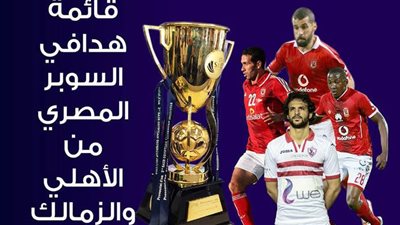 قائمة هدافي السوبر المصري من الأهلي والزمالك | إنفوجراف