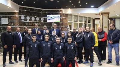 وزير الرياضة يلتقي منتخب التايكوندو قبل السفر للمغرب للمشاركة ببطولة أفريقيا