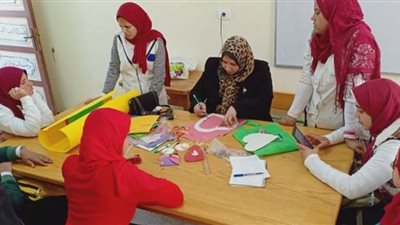 ورش فنية وأشغال يدوية للصم وضعاف السمع بقصر ثقافة الطفل في البحيرة