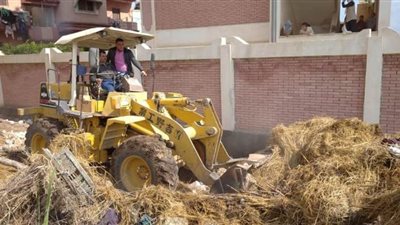 إزالة 34 حالة تعد خلال الموجة الـ15 لاسترداد أملاك الدولة بكفر الشيخ