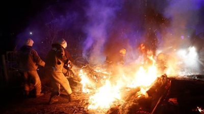 احتجاجات غاضبة لسكان قرية أوكرانية رفضًا لاستقبال العائدين من ووهان الصينية | صور