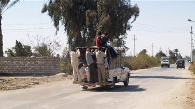 البوحا والربع نقل والتروسيكل مثلث مواصلات الموت في المنيا | صور
