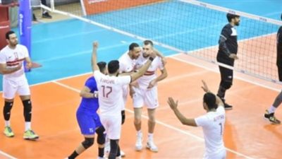 طائرة الزمالك يهزم بني ياس الإماراتي في البطولة العربية