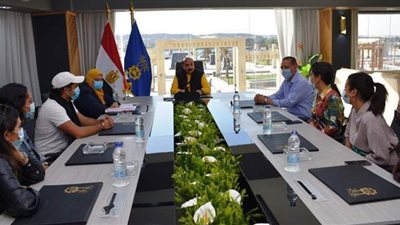 محافظ أسوان لوفد الجامعة الألمانية: الإسراع بتنفيذ تصميمات الهوية البصرية | صور