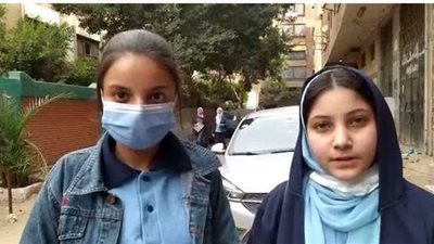 طالبات أولى إعدادي بشبرا الخيمة: الامتحان سهل ما عدا بعض أسئلة العلوم