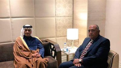 اللقاء الأول بين وزير الخارجية ونظيره القطري عقب اتفاق السعودية | صور