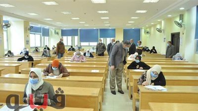 22221 طالبًا يؤدون امتحانات التيرم الأول لليوم الخامس بجامعة كفرالشيخ