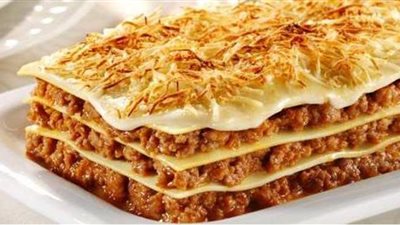 طريقة عمل اللازانيا باللحم المفروم