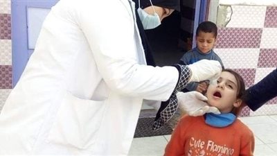 تطعيم 99.2% ضد شلل الأطفال في كفرالشيخ
