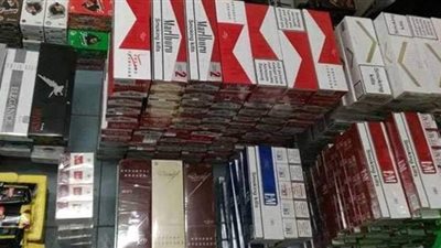 ضبط صاحب مخزن بحوزته 22 ألف عبوة سجائر مجهولة المصدر بحدائق القبة