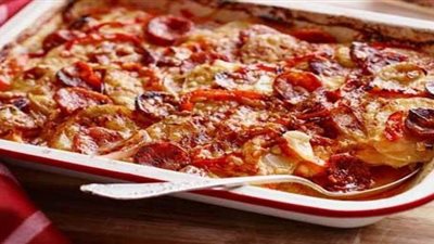 طريقة عمل صينية البطاطس باللحم المفروم