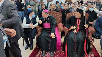 سفير الفاتيكان يشهد احتفالات الذكرى الأولى لتدشين إيبارشية أبو قرقاص