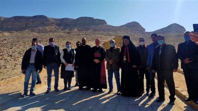 سفير الفاتيكان بالقاهرة يزور منطقة آثار بني حسن في المنيا | صور