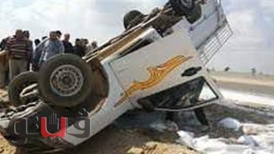 مصرع وإصابة 5 أشخاص في حادثي سير بالمنيا