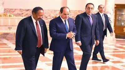 السيسي: نحرص على تنفيذ مشروعي الربط الكهربائي والسكك الحديدية مع السودان