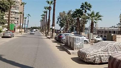 رفع كفاءة شارع النيل السياحي بالجيزة | صور