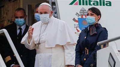 بابا الفاتيكان يصل مطار بغداد الدولي | بث مباشر