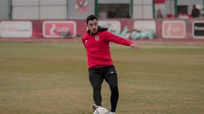 انتظام أكرم توفيق في مران الأهلي الجماعي