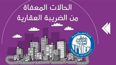 الحالات المعفاة من الضريبة العقارية | إنفو جراف