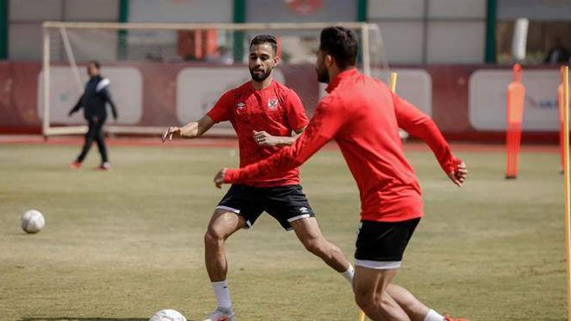 جانب من مران الأهلي