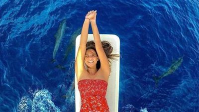 شاهد.. دينا داش في شهر العسل