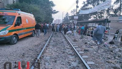 مصرع شخص أسفل عجلات قطار في الشرقية | صور
