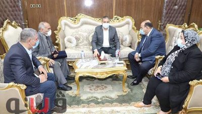 محافظ المنوفية يستقبل رئيس الاتحاد العام للجمعيات والمؤسسات الأهلية