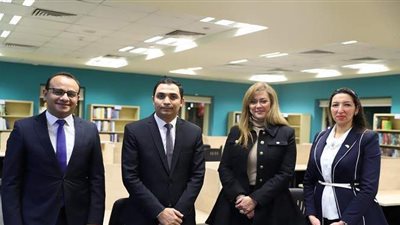 تفاصيل افتتاح رشا راغب مكتبة الأكاديمية الوطنية للتدريب | صور